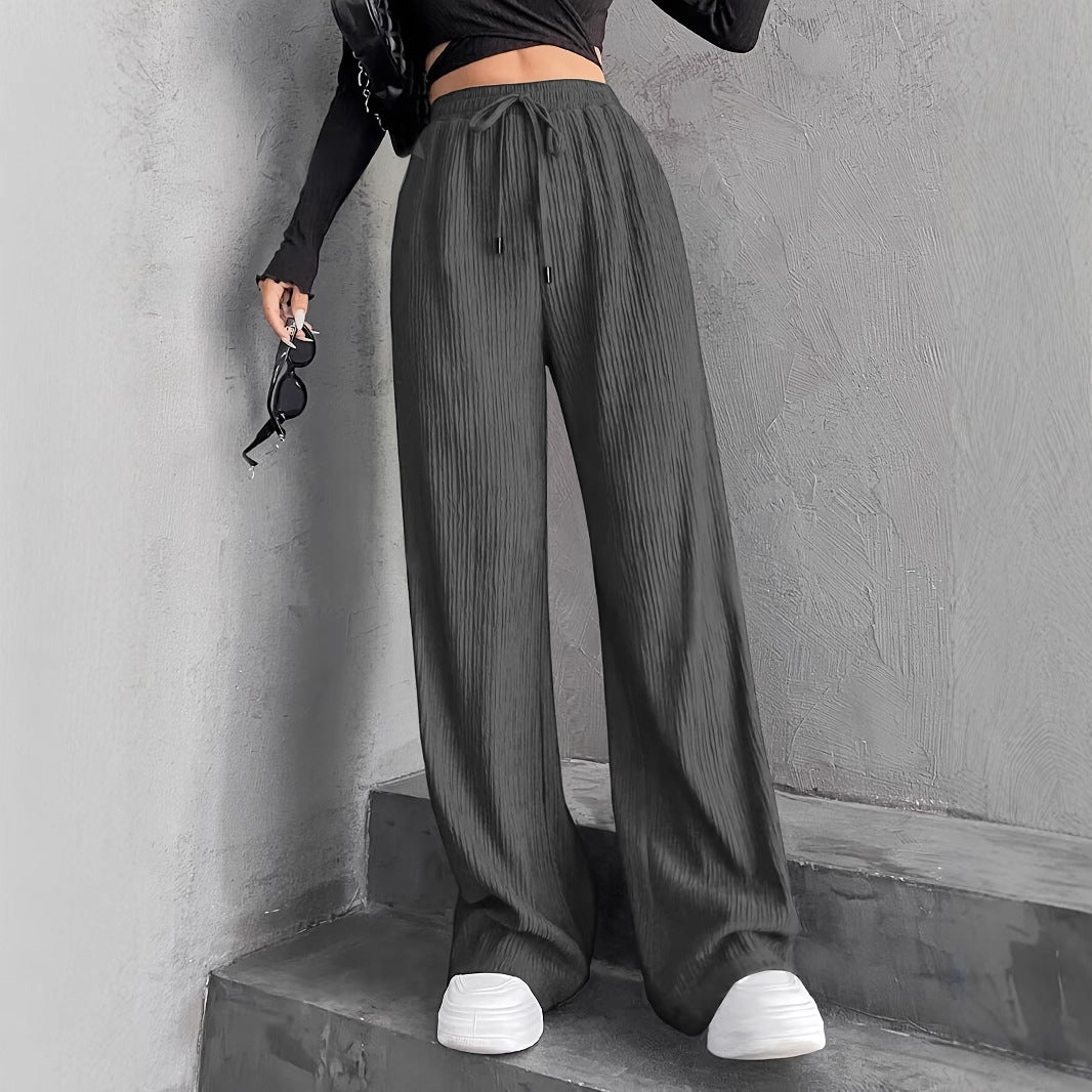 Wide pleated pants for women with elastic waistband Chic und Stil