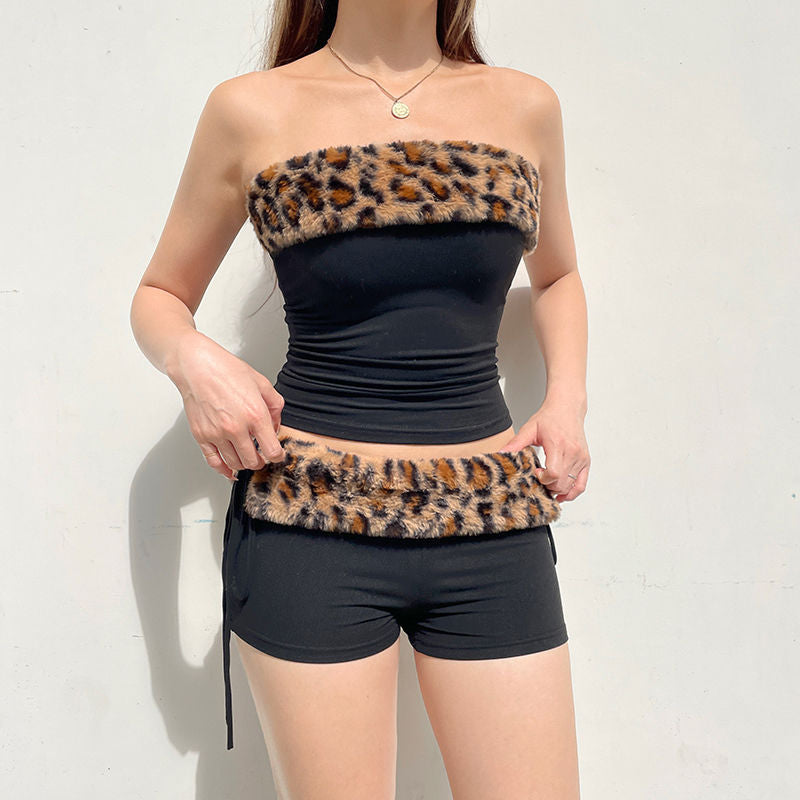 Dames Haut de forme à col en fausse fourrure Chic und Stil