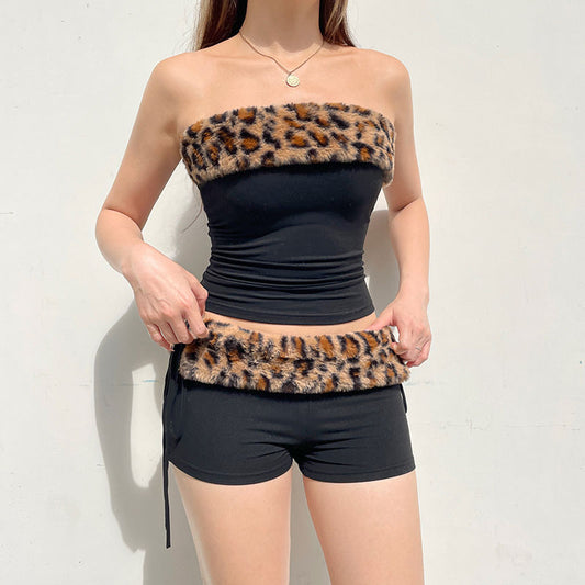 Dames Haut de forme à col en fausse fourrure Chic und Stil