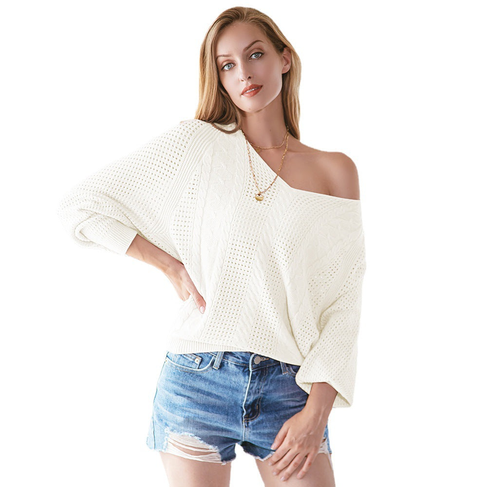 Pull en tricot pour femmes avec un motif ajouré tendance et une coupe oversized Chic und Stil