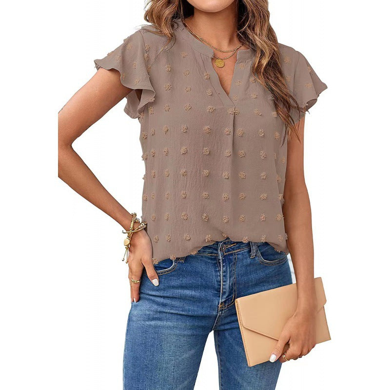 Chemisier femme avec manches volantes Chic und Stil