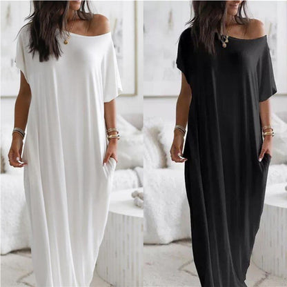 Robe maxi décontractée pour femmes avec coupe ample et poches pratiques Chic und Stil