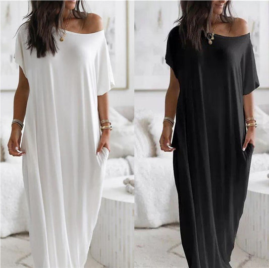 Robe maxi décontractée pour femmes avec coupe ample et poches pratiques Chic und Stil