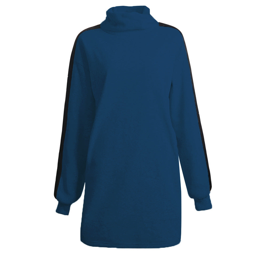 Robe sweat décontractée pour femme avec col montant et inserts latéraux Chic und Stil