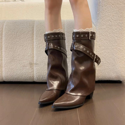 Bottines élégantes pour femmes avec une apparence de bande ornée Chic und Stil