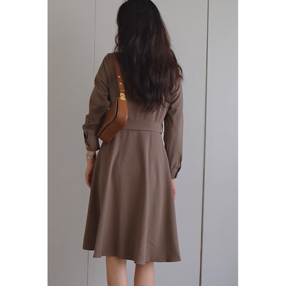 Robe chemise midi femme avec ceinture Chic und Stil
