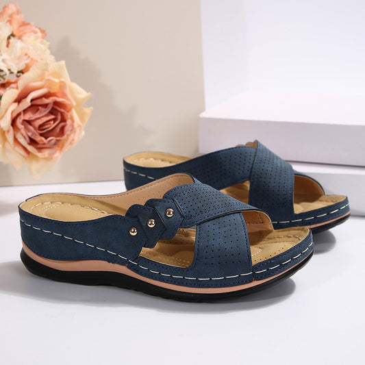 Sandales slides confort pour dames Chic und Stil