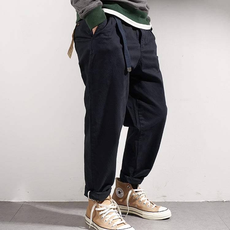 Casual cargo pants for men with adjustable waist and deep side pockets Chic and Style