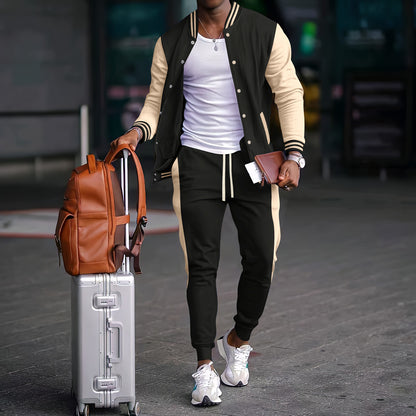Casual sporty outfit for men with aviator jacket and jogger pants Chic and Style