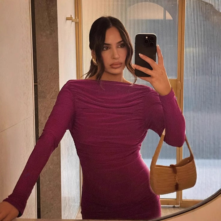 Dames Robe maxi élégante et séduisante avec décolleté dans le dos profond Chic und Stil