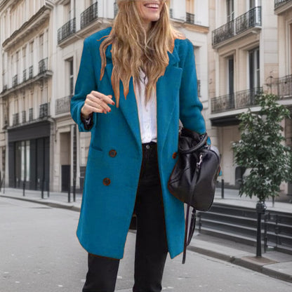 Dames Élégant Trench-coat en Boucle Chic und Stil