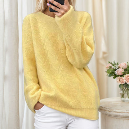 Pull femme en tricot doux avec motif élégant Chic und Stil
