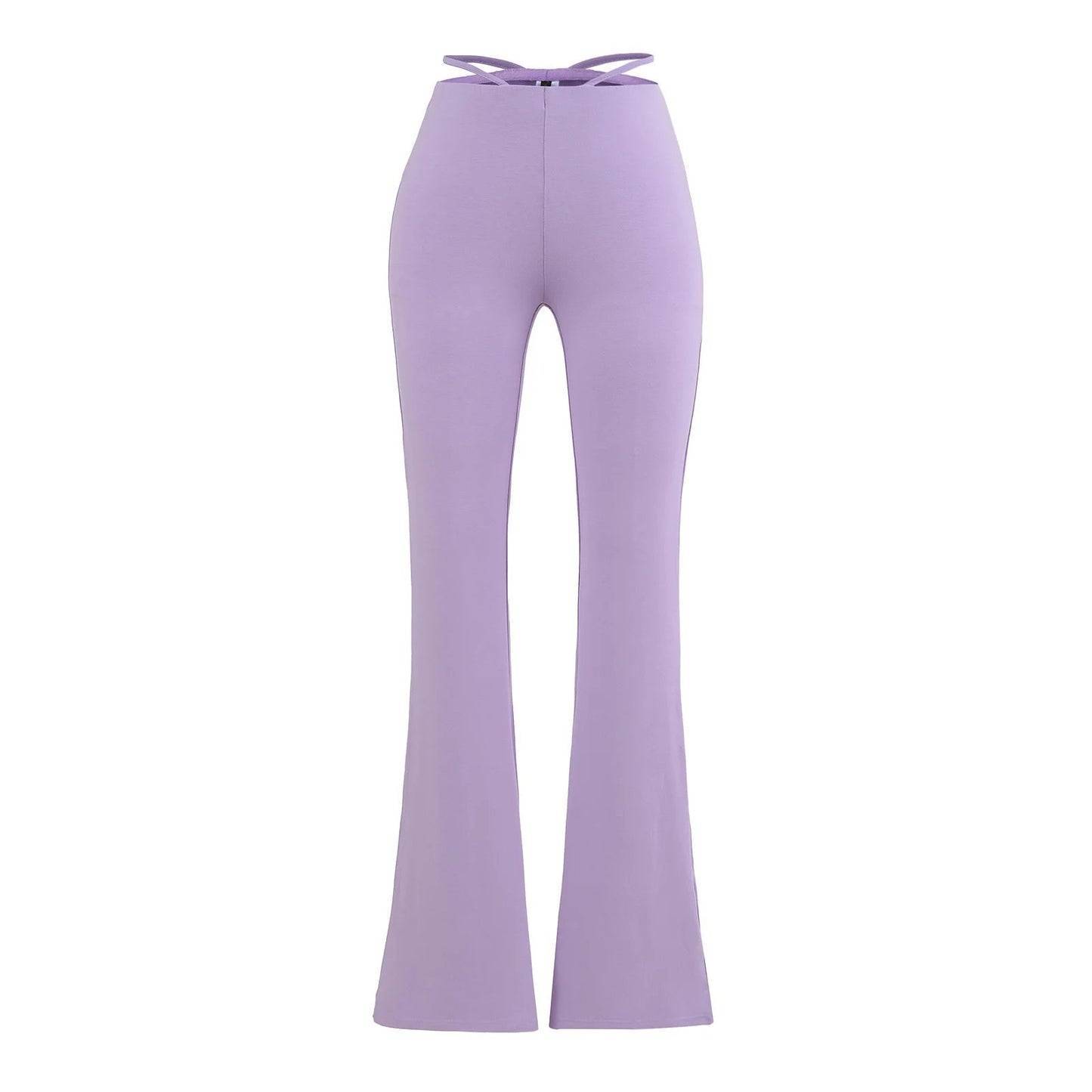 Elegant flared pants for women with a high waist and practical side pockets Chic and Style