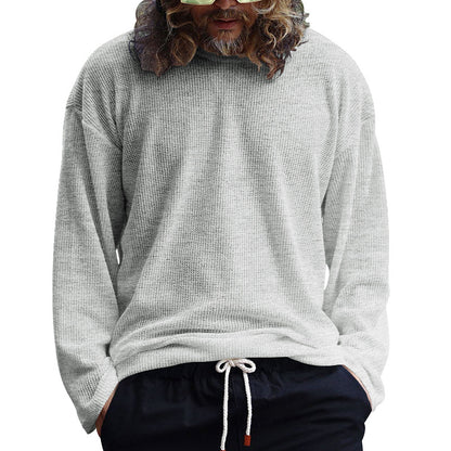 Chemise décontractée à manches longues pour homme en tissu structuré respirant Chic und Stil