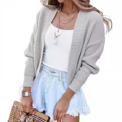 Dames gros pull over cardigan avec manches larges et devant ouvert Chic und Stil