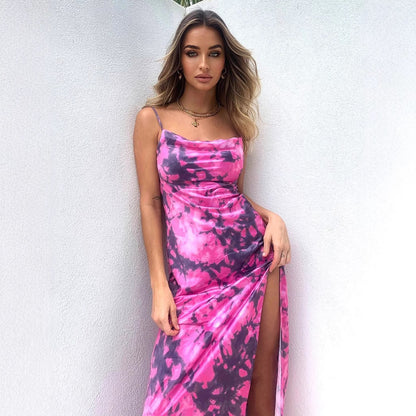 Femmes Robe Mini Batik Élégante Chic und Stil
