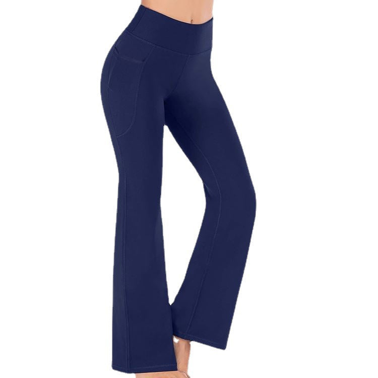 High-waisted bootcut yoga pants for women with practical pockets Chic and Style