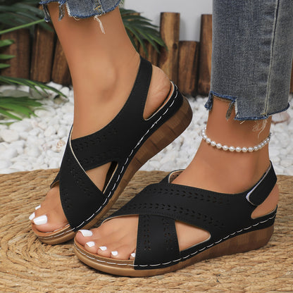 Sandales confortables pour femmes avec lacets respirants Chic und Stil