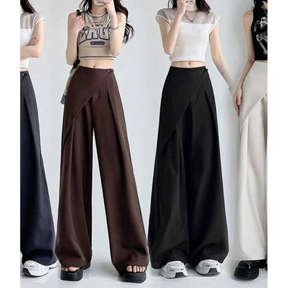 Pantalons larges taille haute ajustés pour femmes Chic und Stil 1750846677