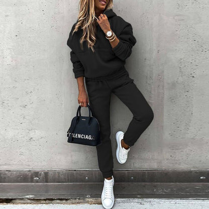 Ensemble de sweatpants décontractés pour femmes avec pull surdimensionné Chic und Stil