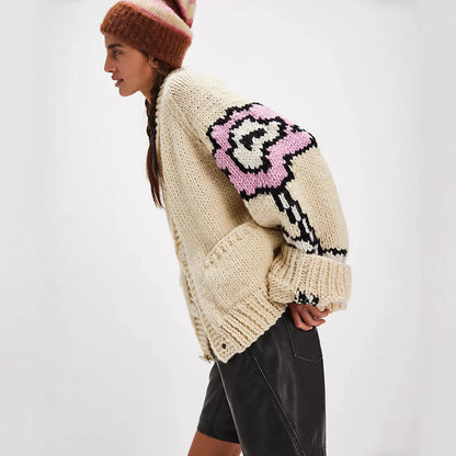 Dames gilet à motif avec coupe oversize Chic und Stil