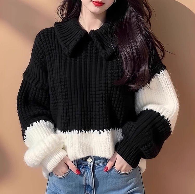 Pull en tricot élégant pour femmes avec col chic Chic & Stil