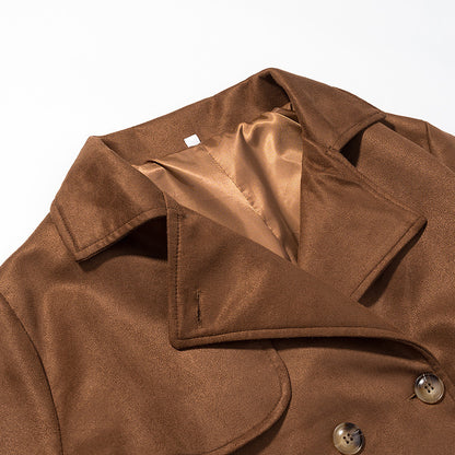 Elegant trench coat for women with double-breasted buttons and belt Chic und Stil