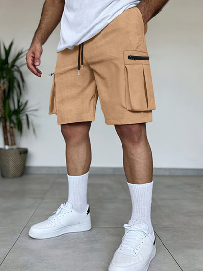 Shorts cargo utilitaires pour hommes avec poches à fermeture éclair Chic und Stil