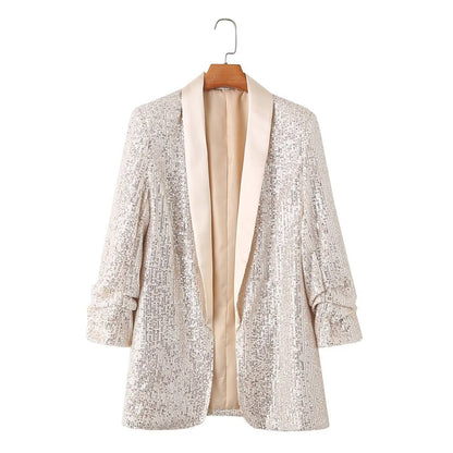 Dames Blazer scintillant Chic und Stil