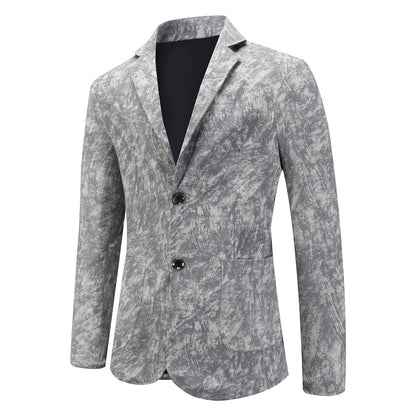 Blazer décontracté pour hommes structuré avec un design moderne et deux poches Chic und Stil