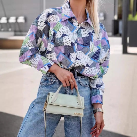 Plus Size Women's Blouse with Floral Pattern Chic and Style