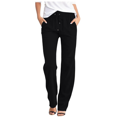 Women Lightweight Casual Pants with Drawstring Chic and Style