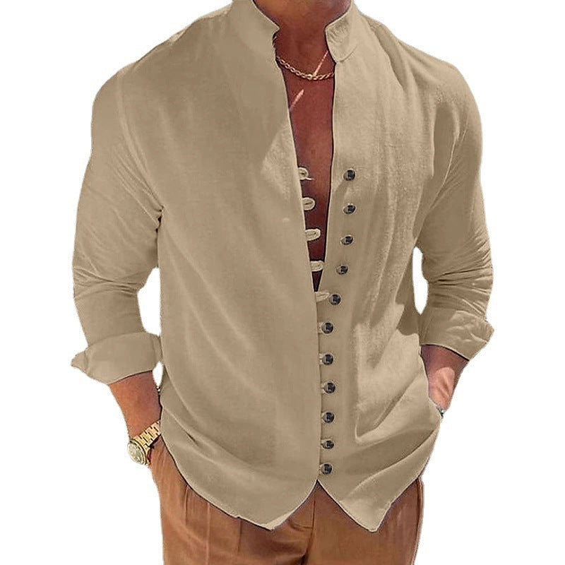 Chemise masculine tendance avec une légère structure et patte de boutonnage Chic und Stil