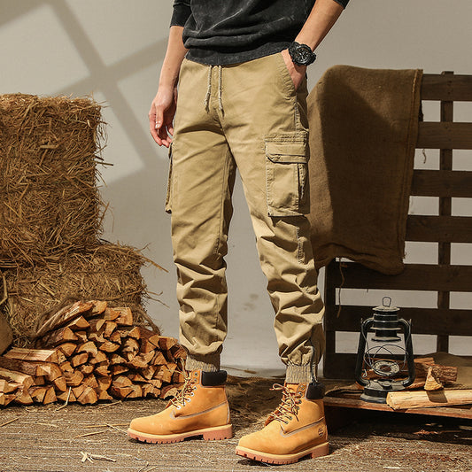 Men's cargo pants with multiple practical pockets and an elastic waistband Chic und Stil