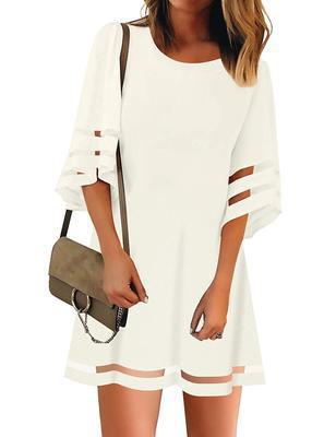 Robe à manches courtes pour femmes avec des découpes à la mode Chic und Stil