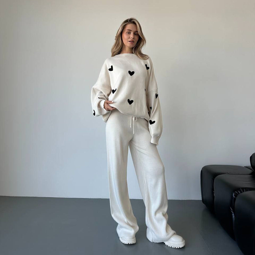 Pull oversized pour femmes avec motif cœur Chic und Stil