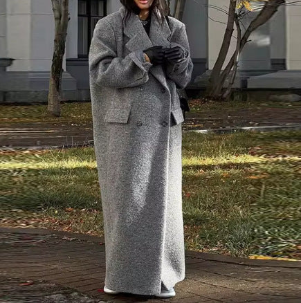 Ladies Oversized Wool Coat Chic and Style