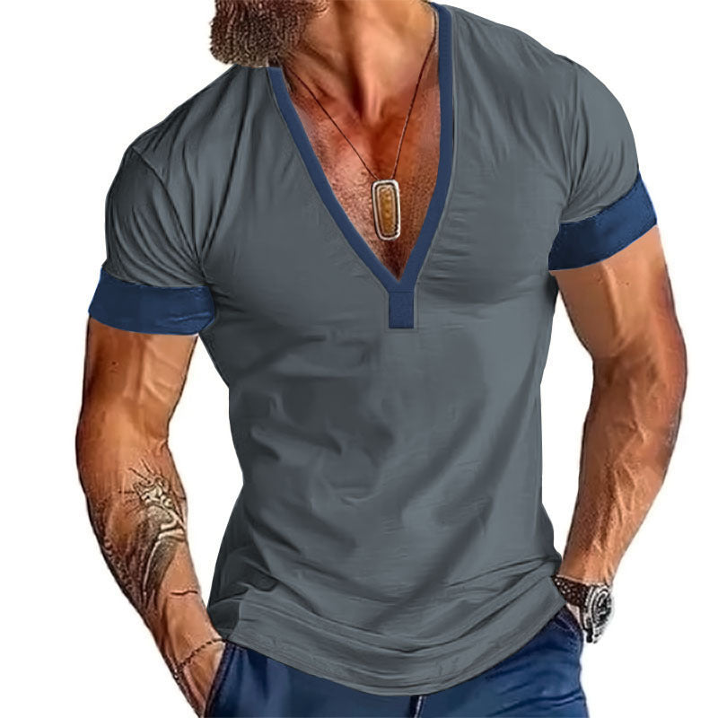 T-shirt homme col V Chic und Stil