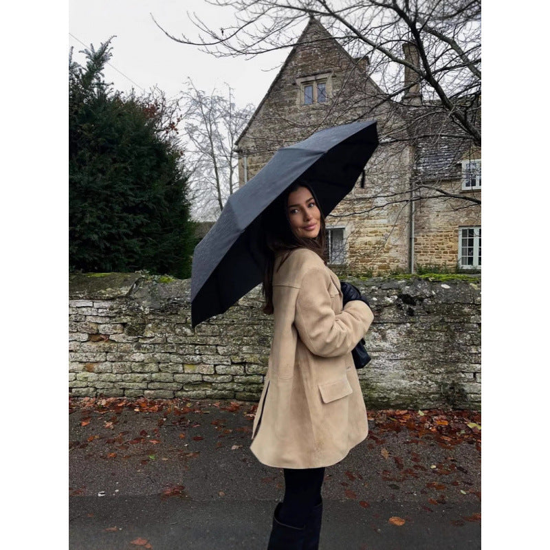 Oversized blazer jacket for women with a casual fit and deep pockets Chic and Style