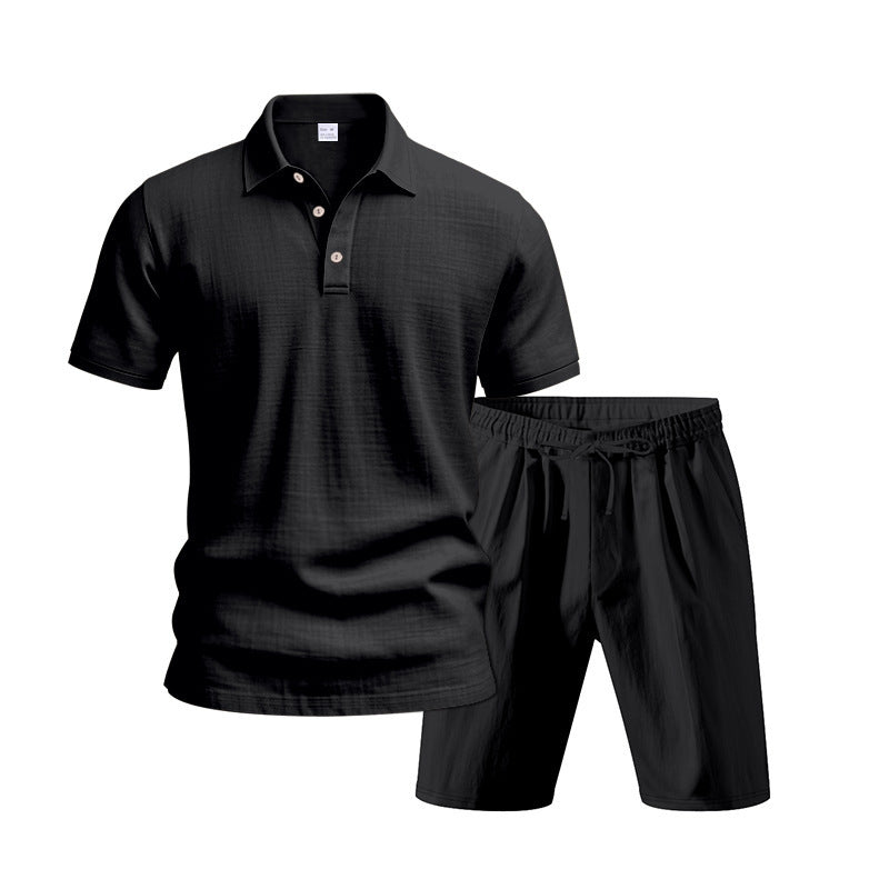 Tenue de loisirs pour hommes avec polo et shorts Chic und Stil