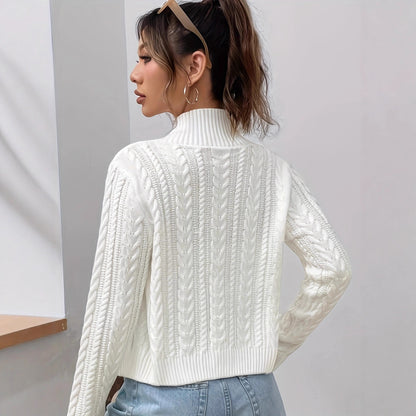 Cardigan pour femmes avec fermeture éclair moderne Chic und Still