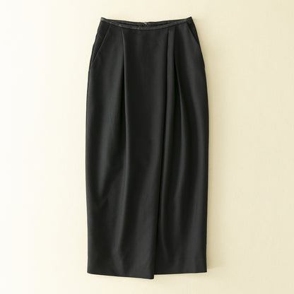 Jupe maxi plissée taille haute pour femmes Chic und Stil