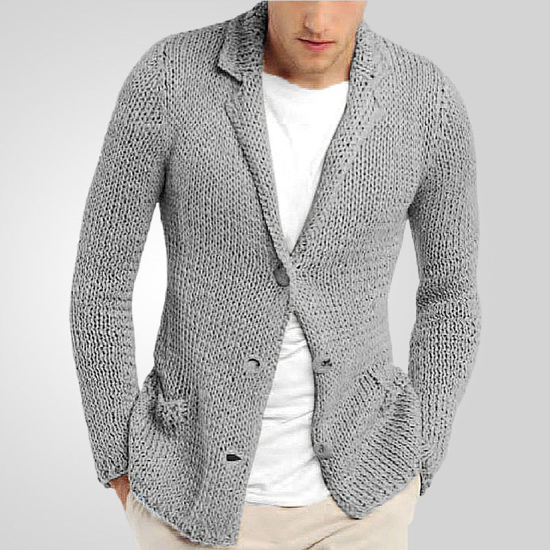 Blazer en tricot pour homme au design naturel et rustique avec poches pratiques Chic und Stil