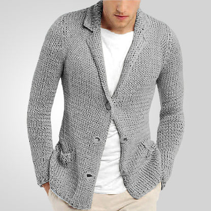 Blazer en tricot pour homme au design naturel et rustique avec poches pratiques Chic und Stil
