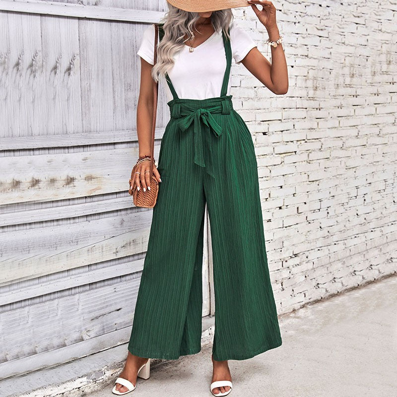 Wide leg pants for women with bow details Chic und Stil