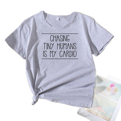 T-shirt de citation sur la parentalité décontracté pour femmes Chic und Stil