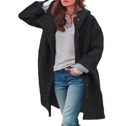 Ladies Oversized Wool Coat Chic and Style
