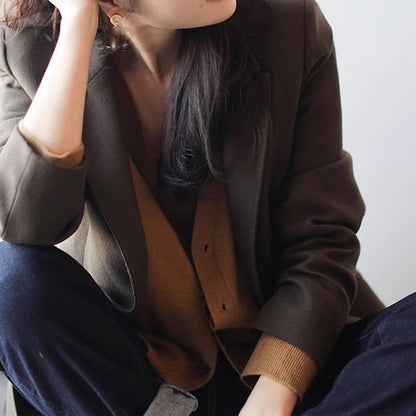 Women's Cashmere Soft Cardigan Chic und Stil