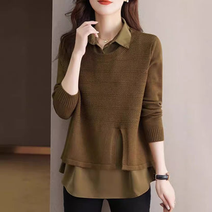 Layered fashion pullover for women with Chic and Style structure