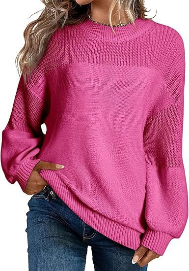 Pull en tricot à la mode pour femmes avec épaules dépassantes et coupe décontractée Chic und Stil